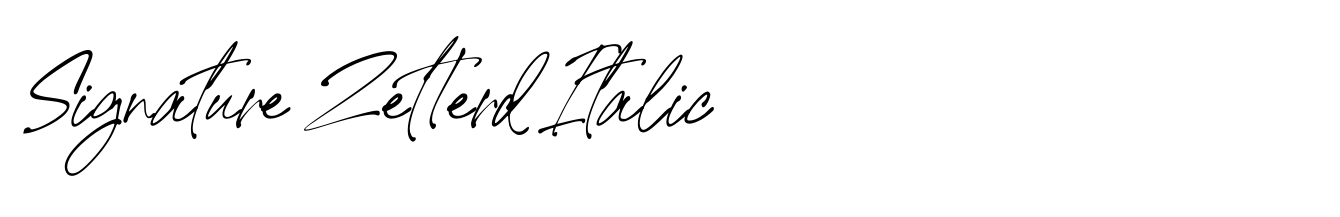 Signature Zetterd Italic